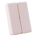 Maxbell Weekly Pill Organizer Pill Keeper Pill Holder 7 day Pill Box Vitamins Holder Beige