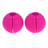 Maxbell 1 Pair Weight Lifting Barbell Hand Grip Ball Training Dumbbell Grips Fushia