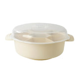 Maxbell Divided Serving Tray Food Storage Organizer for Chips and Dip Snacks with Lid