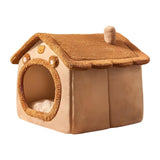 Maxbell Cat Sleeping Nest Bed Zipper Cartoon for Dog Dog Removable Pet Dog Cat House 45cmx40cmx45cm