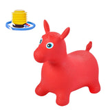 Maxbell Jumping Horse Cartoon Bouncing Horse Animal Thicken for Gift Activity Indoor red