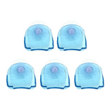 Max 5 Pcs Plastic Suction Cup Shaver Holder Racks Bathroom Organizer Blue