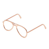 Maxbell 1/6 Scale Alloy Glasses Frame For 12" Female & Male Action Figures rose gold