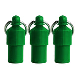 Maxbell 3x Lightweight Pet Dog ID Tag Tube for Puppy Address Label Tube Anti Lost Green
