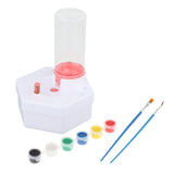 Maxbell Paint Brush Cleaner Rinse Cup Brush Rinsers for Oil Painting Artists Writing Pink 2Brush 6 Paints