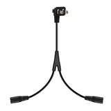 Maxbell Maxbell Y Splitter Power Cord 2 Flat Pins to IEC320 C7 1.8M for Laptop TV Computer
