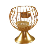 Maxbell Coffee Pod Holder Iron Kitchen Storage Basket Organizer Container  S Gold