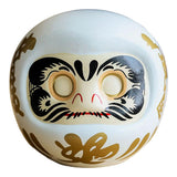 Maxbell Japanese Daruma Doll Ornament Piggy Bank Lucky Cat Business churinga  white