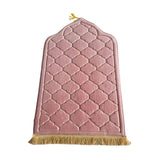 Maxbell Portable Prayer Mat Collectible Floor Carpet Area Rugs for Cafe Bar Indoor Pink