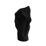 Maxbell Abstract Desktop Vase Pen Holder Flowerpot for Garden Indoor Living Room 15cmx12cmx31cm Black