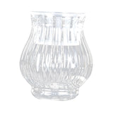 Maxbell Clear Flower Vase Container Ornament for Flower Arrangement Home Wedding 12cmx10cmx18cm