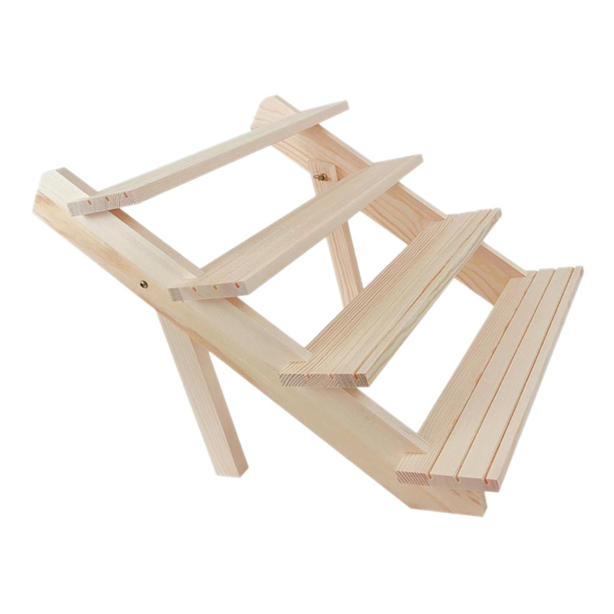 Max Maxb Jewelry Display Tray Earrings Rings Solid Wood Holder Organizer Shelf 4 Tier