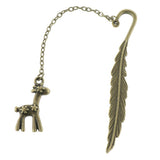 Maxbell Retro Metal Bookmarks with Pendant Stationery Book Lovers Gift Favors Deer