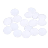 Maxbell 20Pcs Plastic White Buttons Base Sewing Buttons for Fabric Cloth Round 18mm