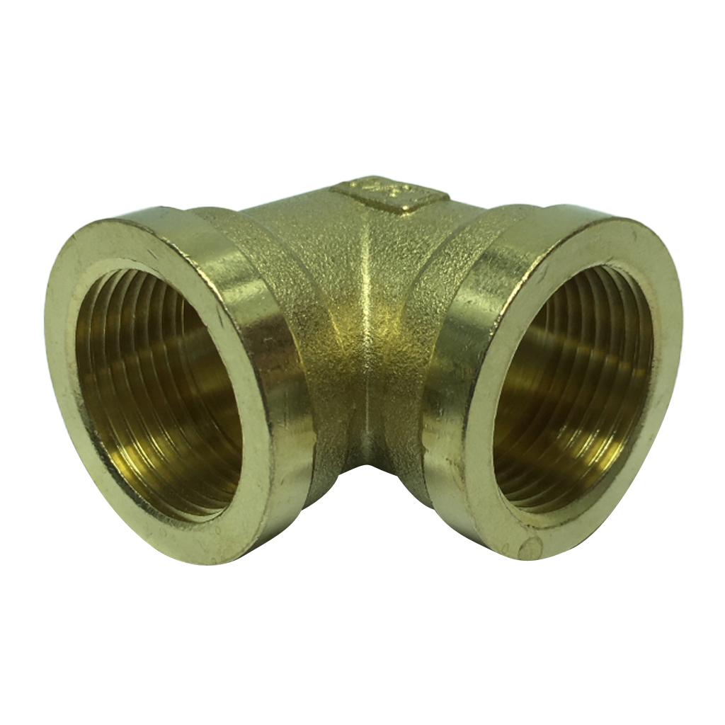 Max 1 Pc Female x Female Elbow Brass Adapter Connector DN20x2N20 Thicken