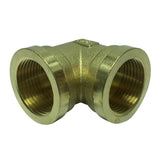 Max 1 Pc Female x Female Elbow Brass Adapter Connector DN20x2N20 Thicken