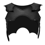 Maxbell Medieval Chest Shoulder Harness Buckles for Halloween Fancy Dress Masquerade Black