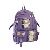 Maxbell Backpack School Bag Adjustable Straps Fashion Cute for Kids Purple