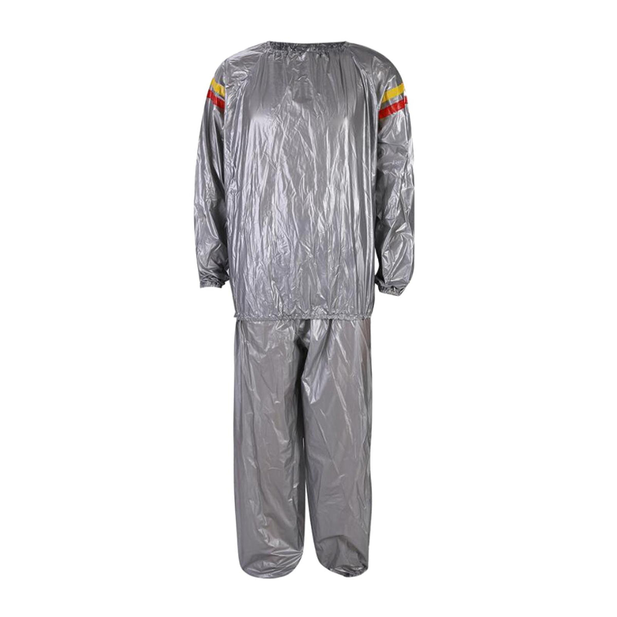 Maxbell Fitness Sauna Suit Women Men Quick Sweat Sweat Suit for Exercise XXL Silver