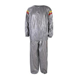 Maxbell Fitness Sauna Suit Women Men Quick Sweat Sweat Suit for Exercise XXL Silver