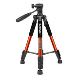 Maxbell Set of 1 Professional Portable Travel Aluminum Tripod Pan for SLR DSLR Orange