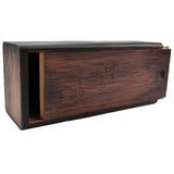 Max Handmade Bamboo Wood Sunglass Case Eyewear Eyeglass Glasses Box  Dark Wood