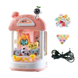 Maxbell Kids Claw Machine Lovely Electronic Small Toys for Party Birthday Gifts Pink 20 Dolls