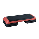 Maxbell Aerobic Stepper Yoga Step Platform Gym Fitness Exercise Cardio Adjustable Red