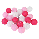 Maxbell 20 Cotton Ball Fairy Lights 3 meters String Light Wedding B_Battery Type