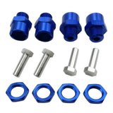 Maxbell 12mm to 17mm Wheel Hex Hub Adapter Conversion for 1/10 RC Car Dark Blue