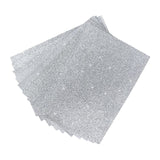Maxbell Glitter Sponge Paper Cardstock Scrapbooking for Collages Birthday Decor Silver