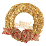 Maxbell Christmas Wreath Door Wreaths Garland for Xmas Front Yard Thanksgiving Aureate 38cm