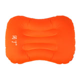 Max Inflatable Pillow Travel Air Cushion Travel Head Rest Support Orange