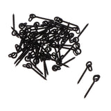 Maxbell 50 Pieces Lengthened Carp Boilie Bait Screw Swivel Fishing Terminal Tackle