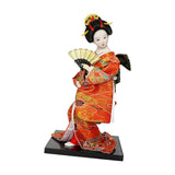 Maxbell 12'' Japanese Kimono Geisha Doll Asian Doll for Home Ornament Decor Style A