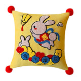 Maxbell Chinese New Year Rabbit Pillow Cover for Spring Festival Decoration Style B