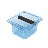 Maxbell Coffee Ground Knock Container Bin Durable for Western Restaurants Cafe Hotel Small blue