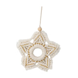 Maxbell Woven Christmas Hanging Ornament Star Decoration Snowflake for New Year