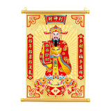 Maxbell Chinese God of Wealth Scroll Chinese New Year Decoration Gift for Home Party