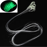 Maxbell 20pcs/lot Sharpened Barbed String Hooks Glow in Dark Sea Fishing Tackle Hooks #24