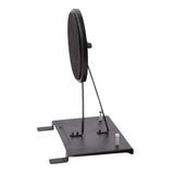 Maxbell Drum Pad Musical Mute with Drum Pedal Durable for Training Beginner Drummer Black