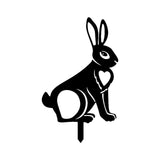 Maxbell Acrylic Garden Animal Statue Silhouette Statues for Holiday Garden Decor Style E