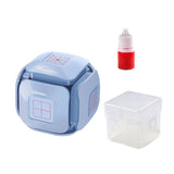 Maxbell Teaching Roller Stamp Rolling Educational Toy for School Supplies Parents Blue Case
