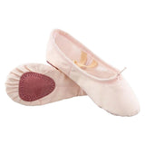 Maxbell Ballet Shoes Fitness Flats Split Sole for Girls Training Light Pink 29