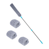 Maxbell Retractable Crevice Dust Cleaner with Long Handle for Furniture Bottom with 4 Cloths