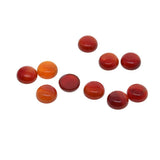 Maxbell 10 Pieces Multicolor Cabochon Beads Gemstone for Jewlery  Red Agate