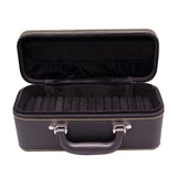 Maxbell 15 Slots bracelet Case with Handle Holder Storage Box Bracelets Display Case Black