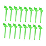 Maxbell 16Pcs Golf Tees Oblique Insertion 10 Degrees Golf Tees Golf Ball Holder 83mm Green