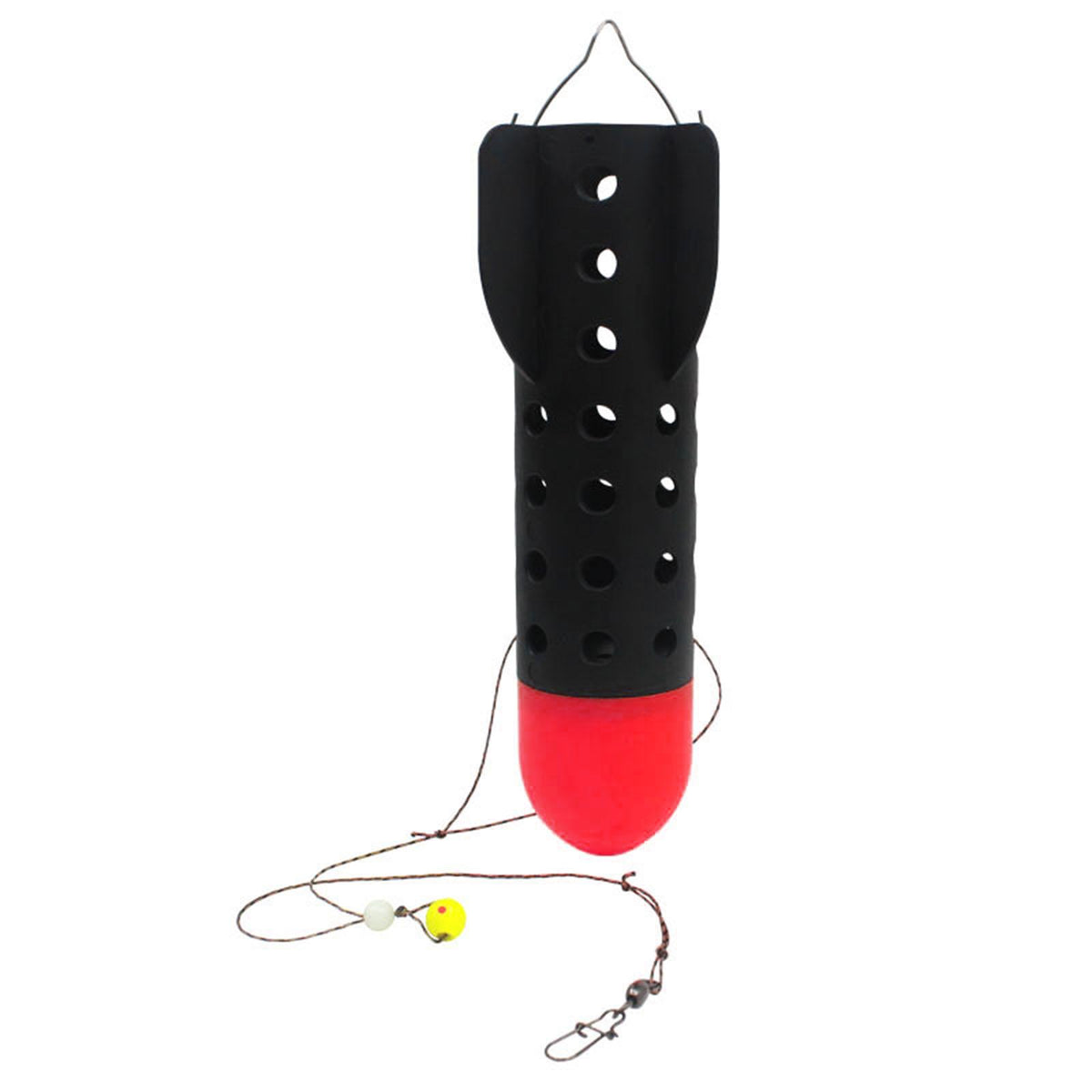 Maxbell Fishing Bait Thrower Tackle bait feeders Holder Long Distance Casting Red