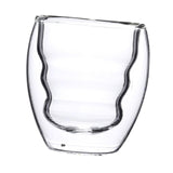 Maxbell Insulated Double Walled Coffee Glass Drinking Glass for Water Espresso Juice